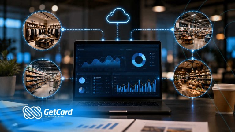 Dados de vendas em computação em nuvem para lojas.