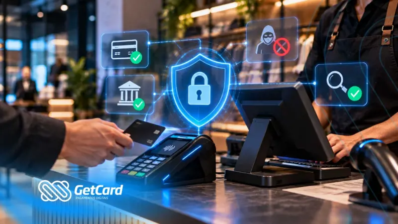 Pagamento seguro com cartão na loja GetCard